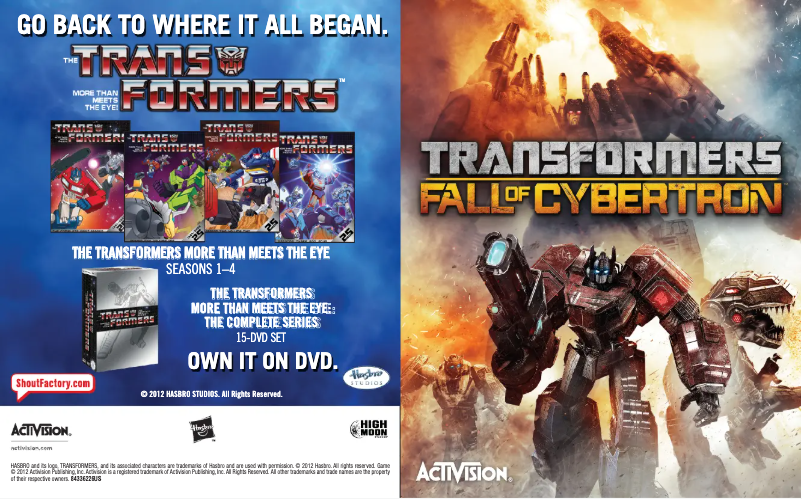 Page n°1 - Manuel utilisateur Sony Transformers - Fall of Cybertron (Playstation 3)