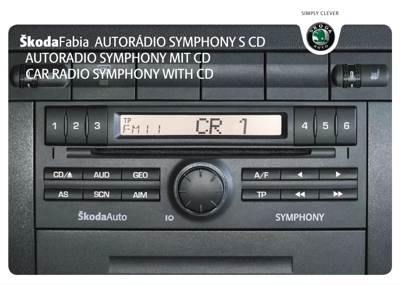 Image de la première page du manuel de l'appareil Symphony