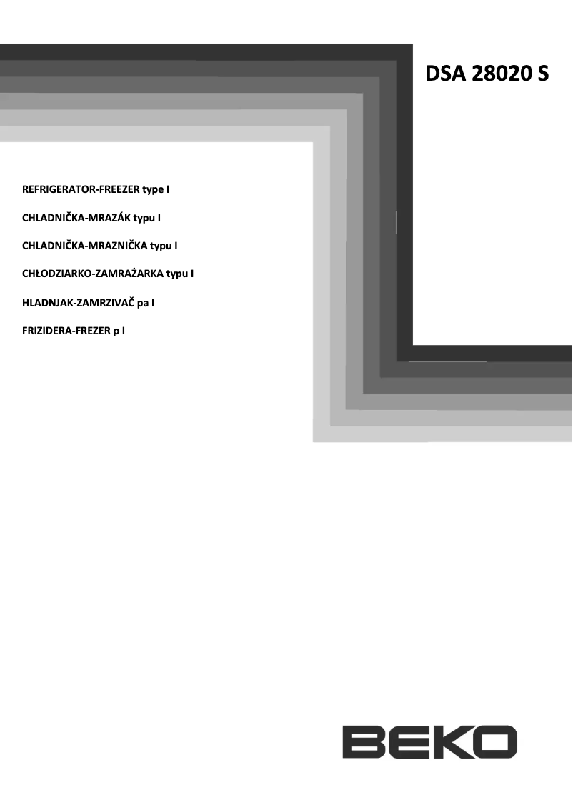 Page 1 de la notice Manuel utilisateur Beko DSA28020S