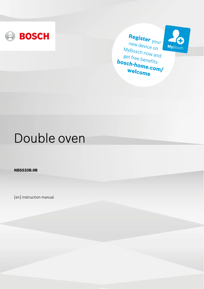 Page n°1 - Manuel utilisateur Bosch NBS533BW0B