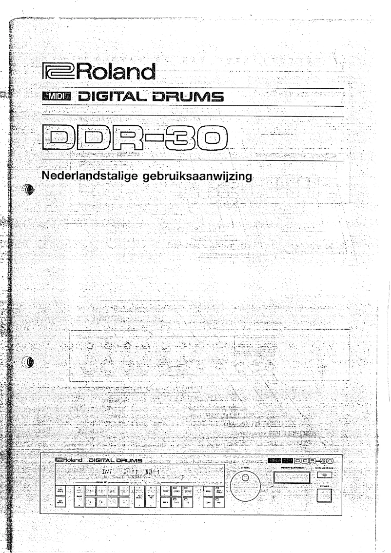 Page 1 de la notice Manuel utilisateur Roland DDR-30