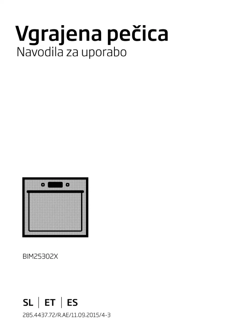 Image de la première page du manuel de l'appareil BIM 25302 X