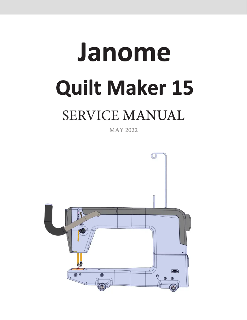 Page 1 de la notice Manuel utilisateur Janome Quilt Maker 15