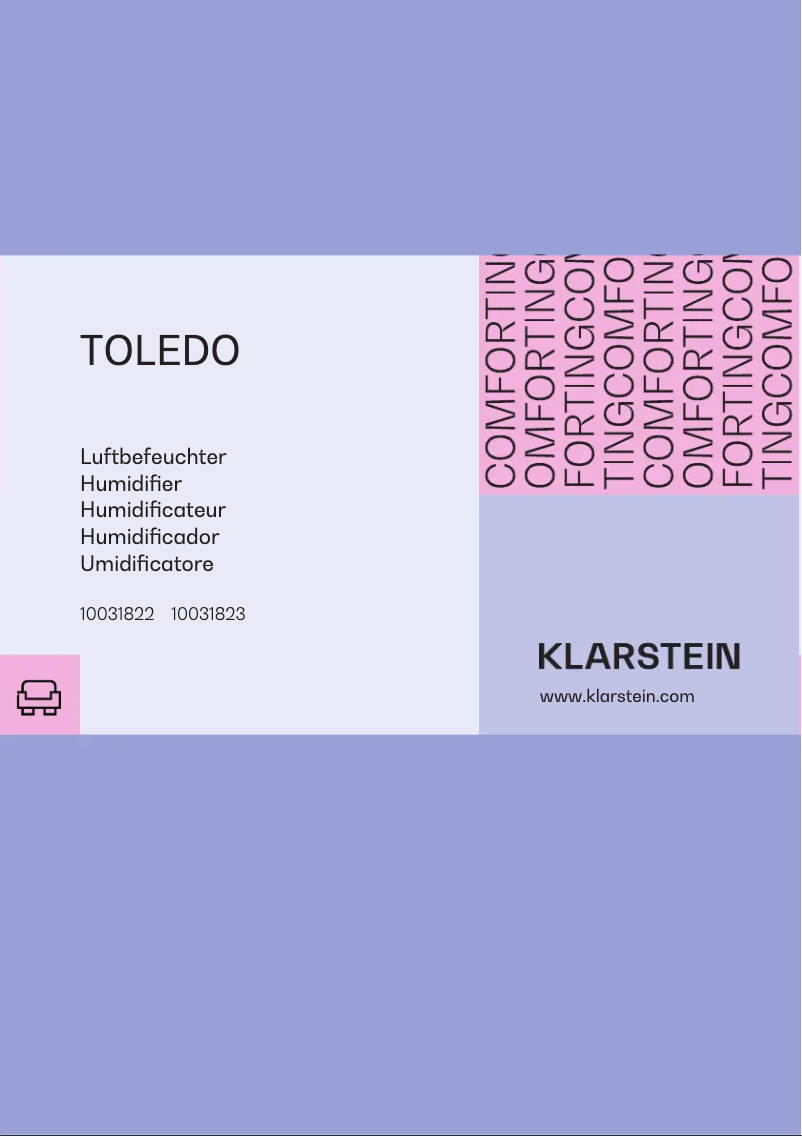 Page n°1 - Manuel utilisateur Klarstein Toledo