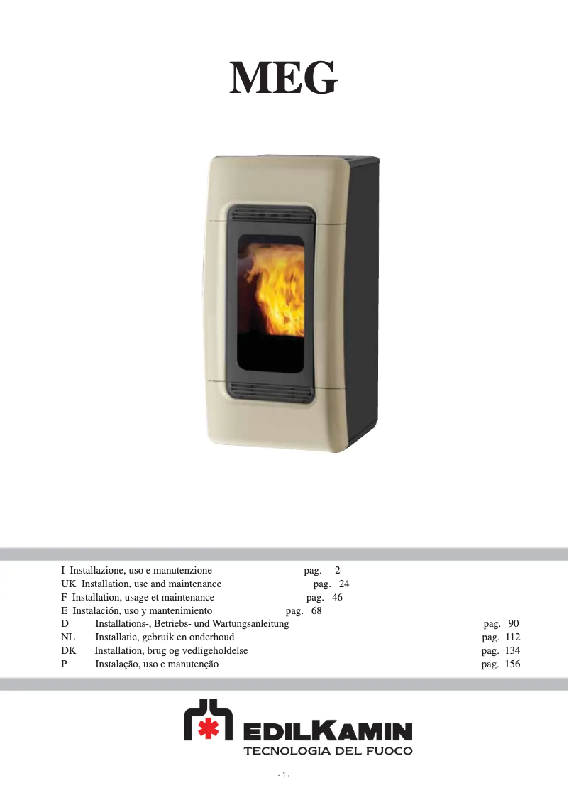 Página 1 del manual Manual de usuario Edilkamin MEG