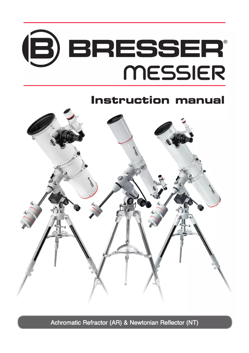Page n°1 - Manuel utilisateur Bresser Messier AR-102xs/460 EXOS-2/EQ5