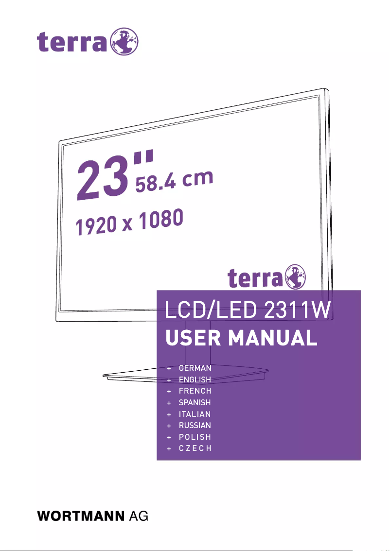 Page n°1 - Manuel utilisateur Wortmann AG TERRA LED 2311W