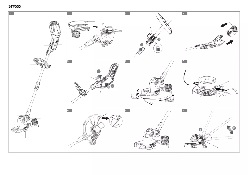 Página 1 del manual Manual de usuario Greenworks STF306