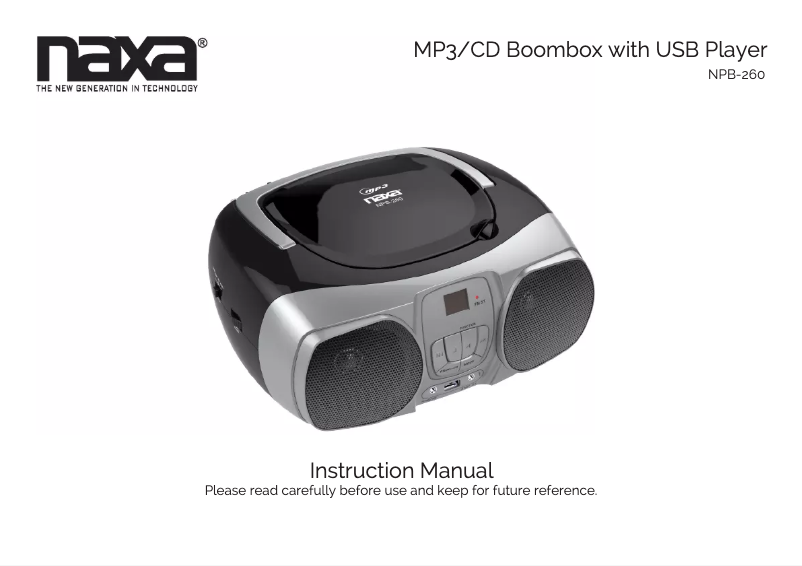 Image de la première page du manuel de l'appareil NPB-260