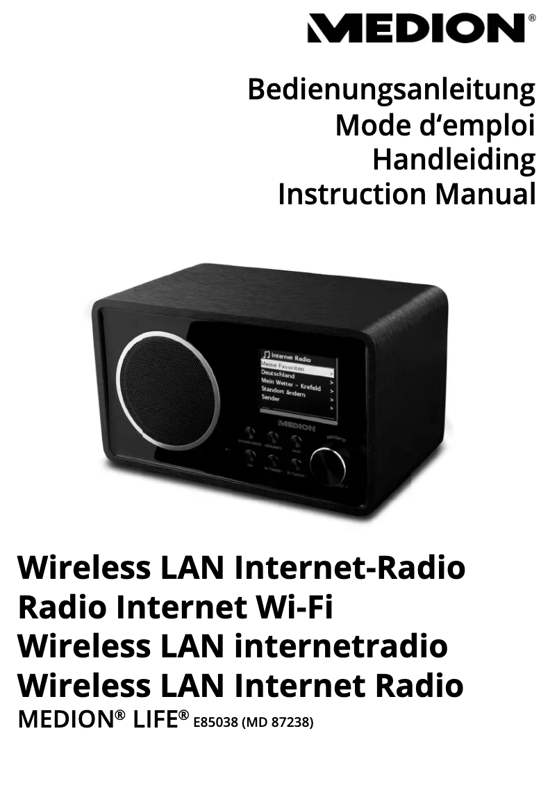 Page n°1 - Manuel utilisateur Medion LIFE E85052 (MD 87267)