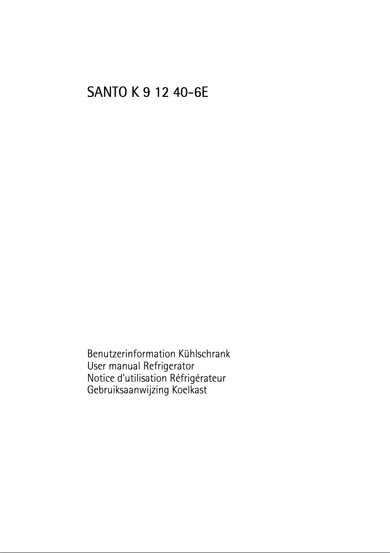 Page 1 de la notice Manuel utilisateur AEG SK91240-6E