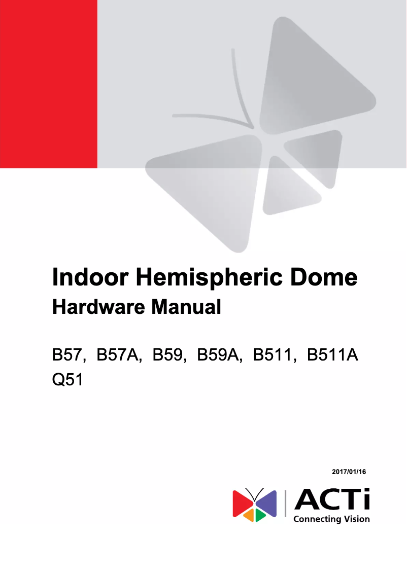 Image de la première page du manuel de l'appareil B57A