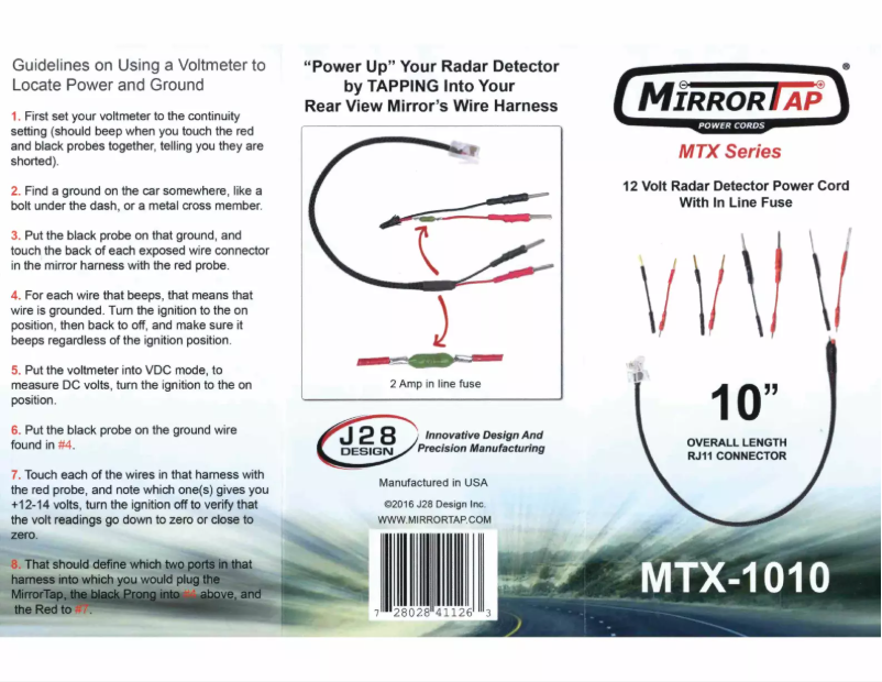 Page n°1 - Manuel utilisateur BlendMount MTX-1010