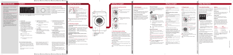 Image de la première page du manuel de l'appareil WXD 160 WCS W1