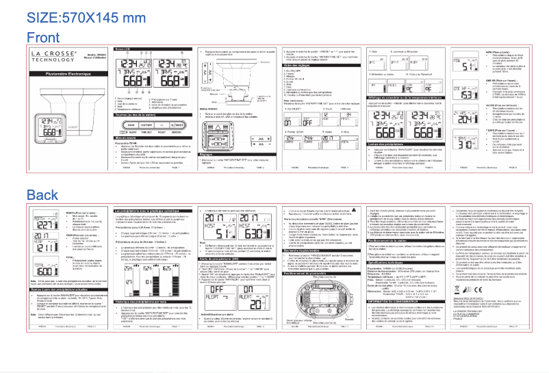 Image de la première page du manuel de l'appareil WS9003