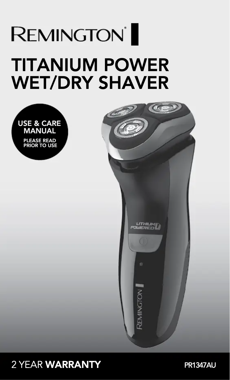 Image de la première page du manuel de l'appareil Titanium Power PR1347