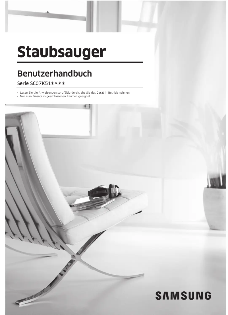 Page n°1 - Manuel utilisateur Samsung VC5100 Complete