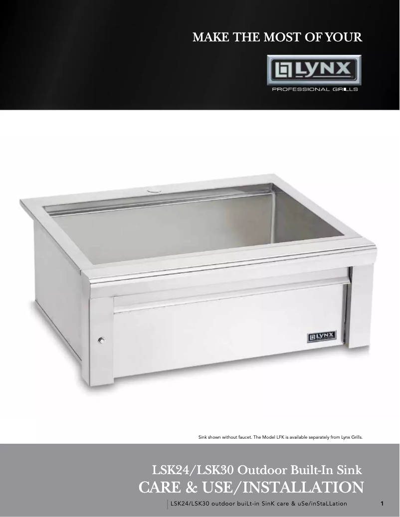 Image de la première page du manuel de l'appareil Professional LSK30