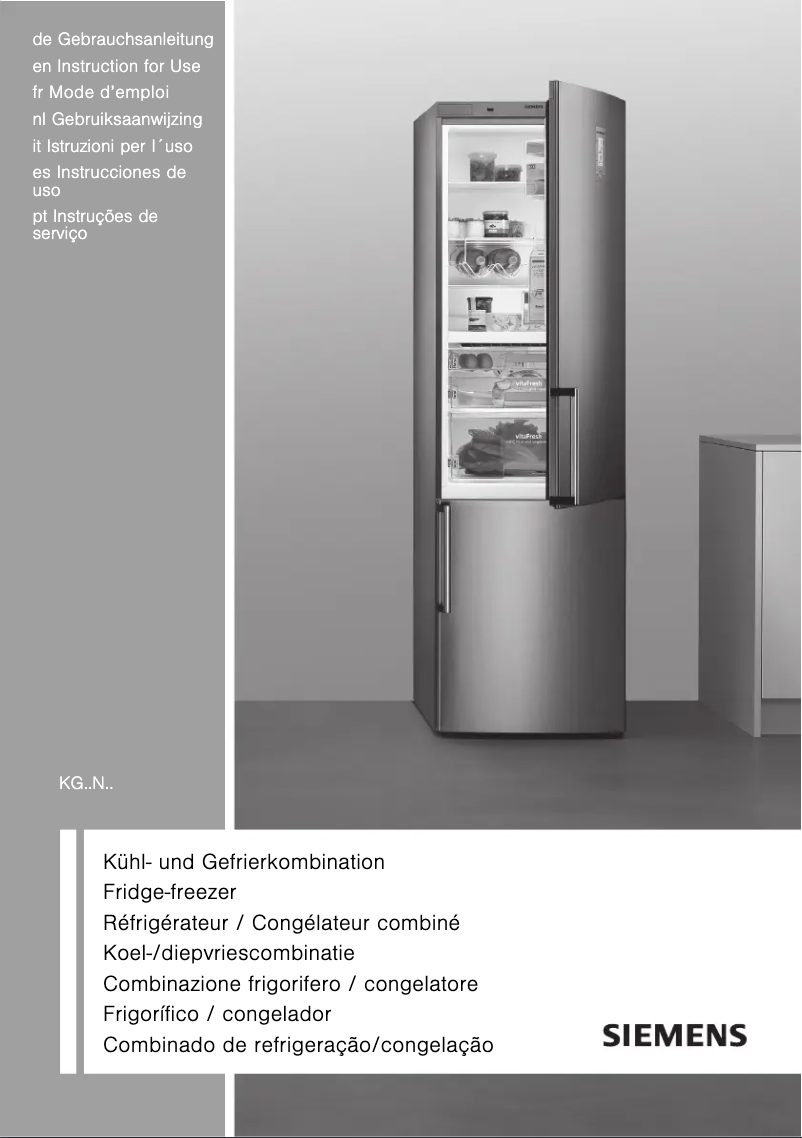 Image de la première page du manuel de l'appareil KG 36NS90