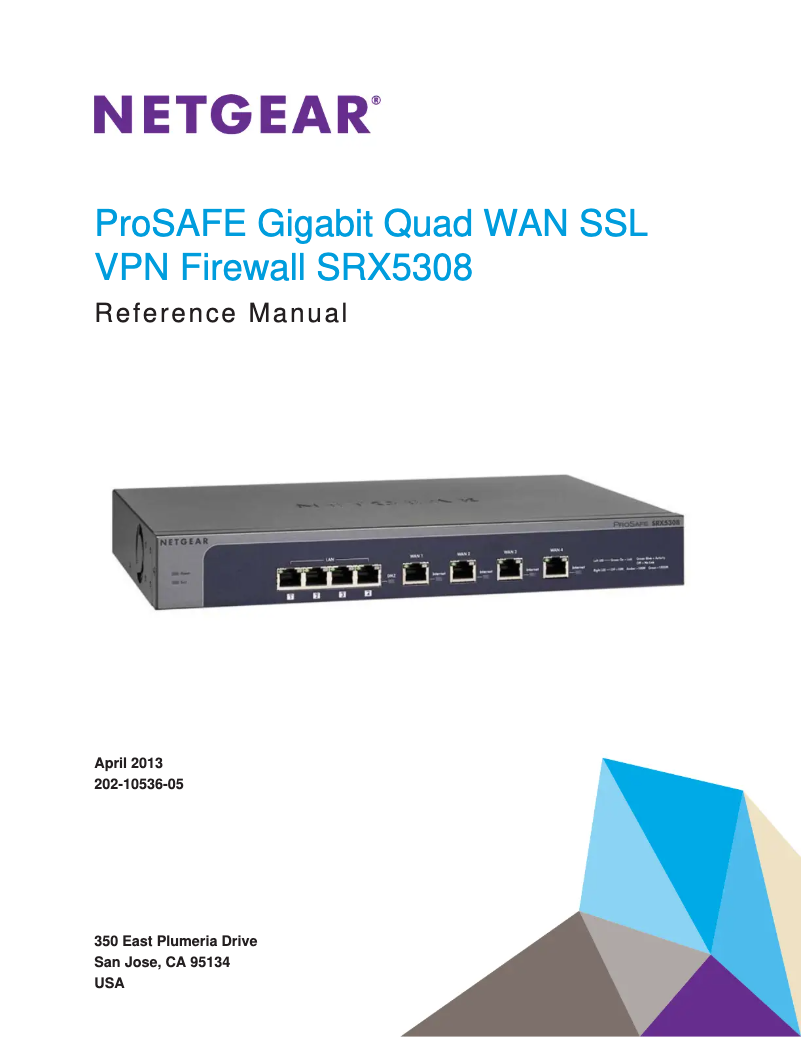 Page n°1 - Manuel utilisateur Netgear SRX5308