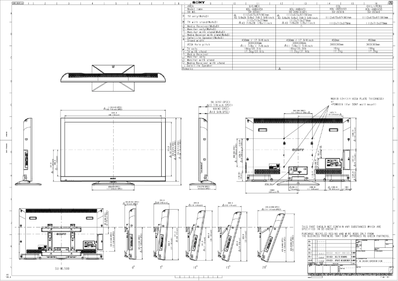 Page n°1 - Guide d'installation Sony Bravia KDL-46BX450