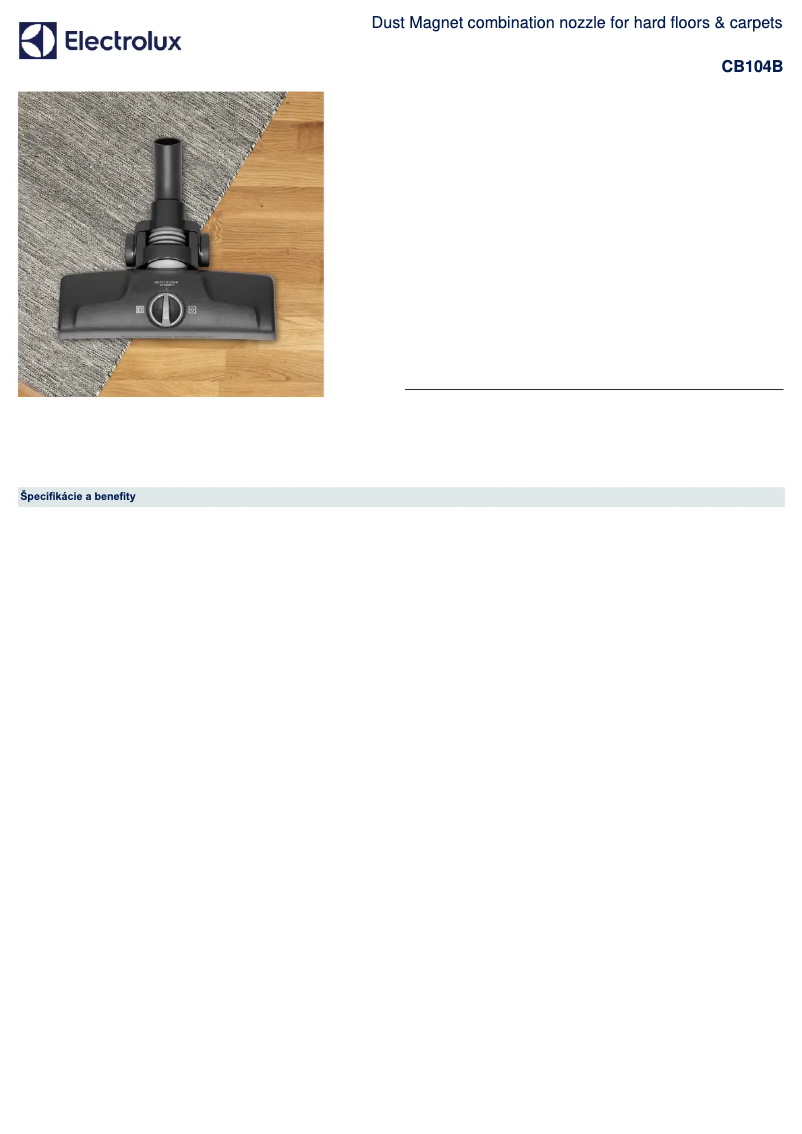 Página 1 del manual Manual de usuario Electrolux CB104B