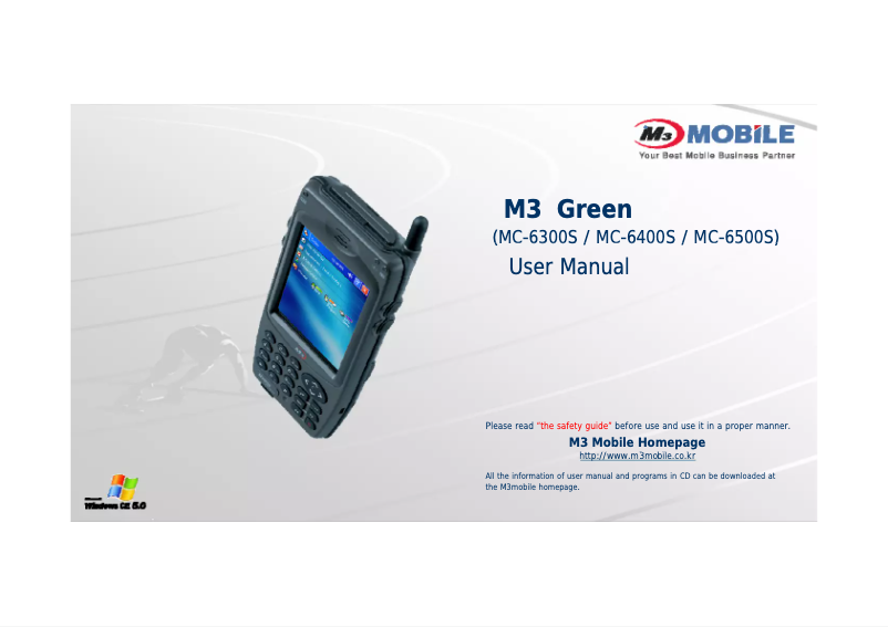 Página 1 del manual Manual de usuario M3 Mobile Green