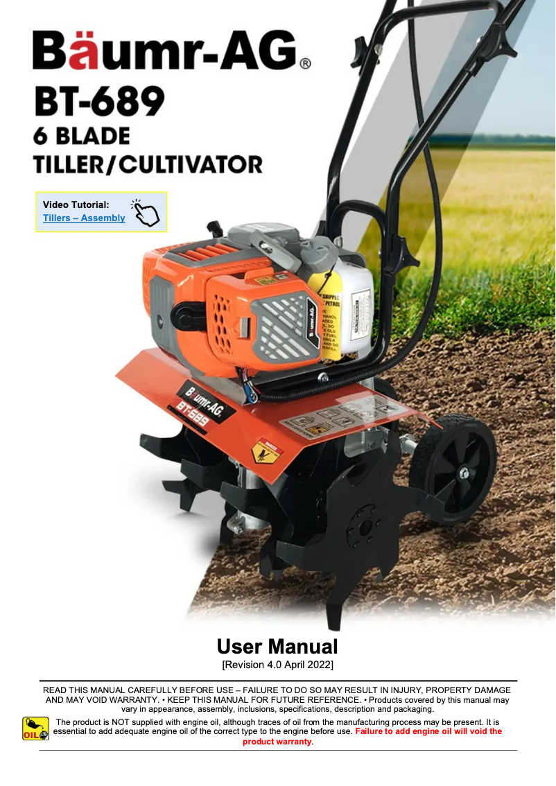 Página 1 del manual Manual de usuario Baumr-AG BT-689