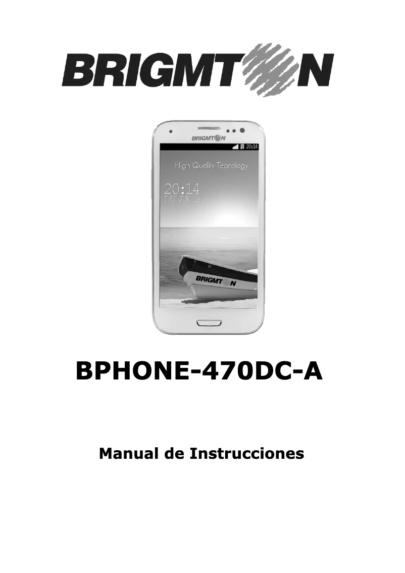 Image de la première page du manuel de l'appareil BPhone-470DC