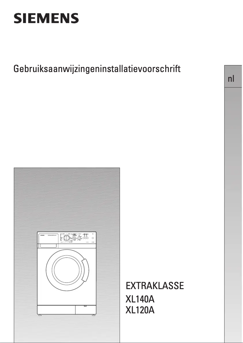 Page n°1 - Manuel utilisateur Siemens WXL120A
