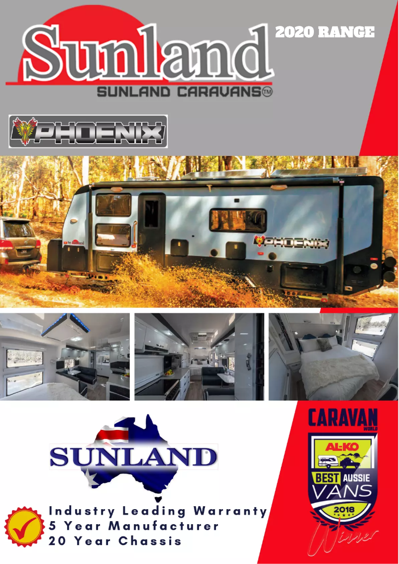 Página 1 del manual Manual de usuario Sunland Caravans Phoenix