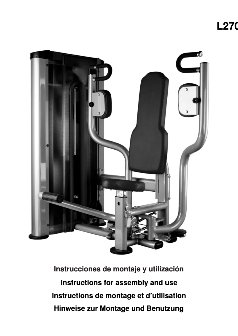 Image de la première page du manuel de l'appareil L270