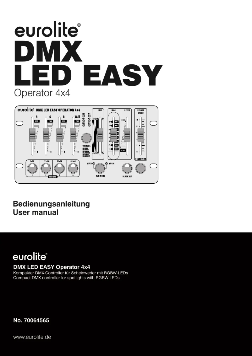 Image de la première page du manuel de l'appareil DMX LED EASY Operator 4x4