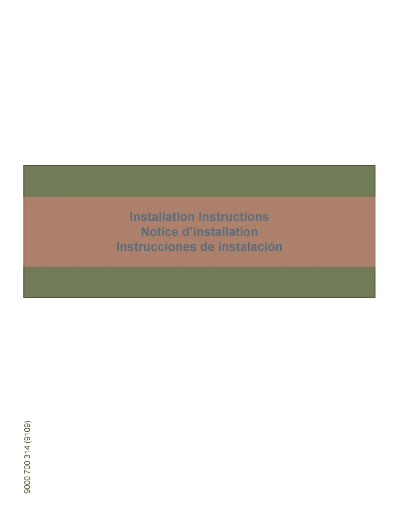 Page n°1 - Guide d'installation Bosch SGE63E06UC