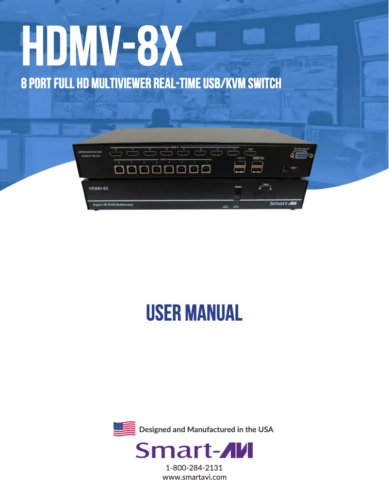 Page n°1 - Manuel utilisateur Smart-AVI HDMV-8X