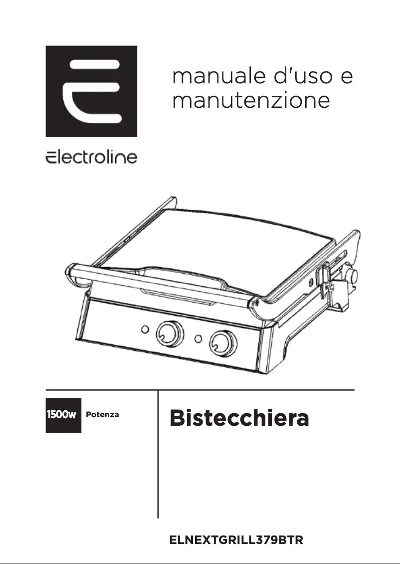 Page n°1 - Manuel utilisateur Electroline ELNEXTGRILL379BTR