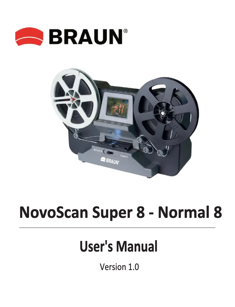 Image de la première page du manuel de l'appareil NovoScan Super 8 - Normal 8