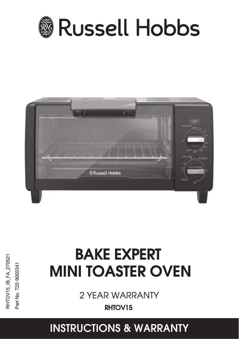 Página 1 del manual Manual de usuario Russell Hobbs RHTOV15