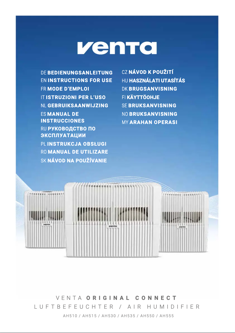 Image de la première page du manuel de l'appareil AH555