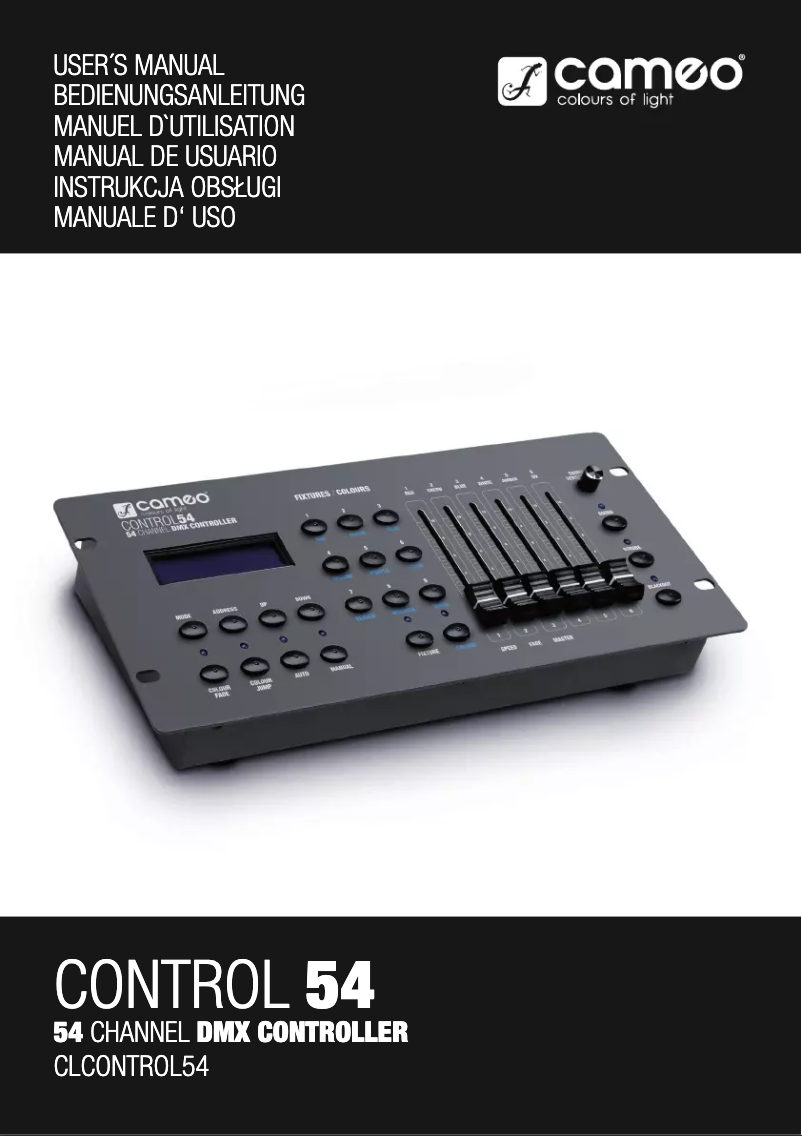 Image de la première page du manuel de l'appareil Control 54