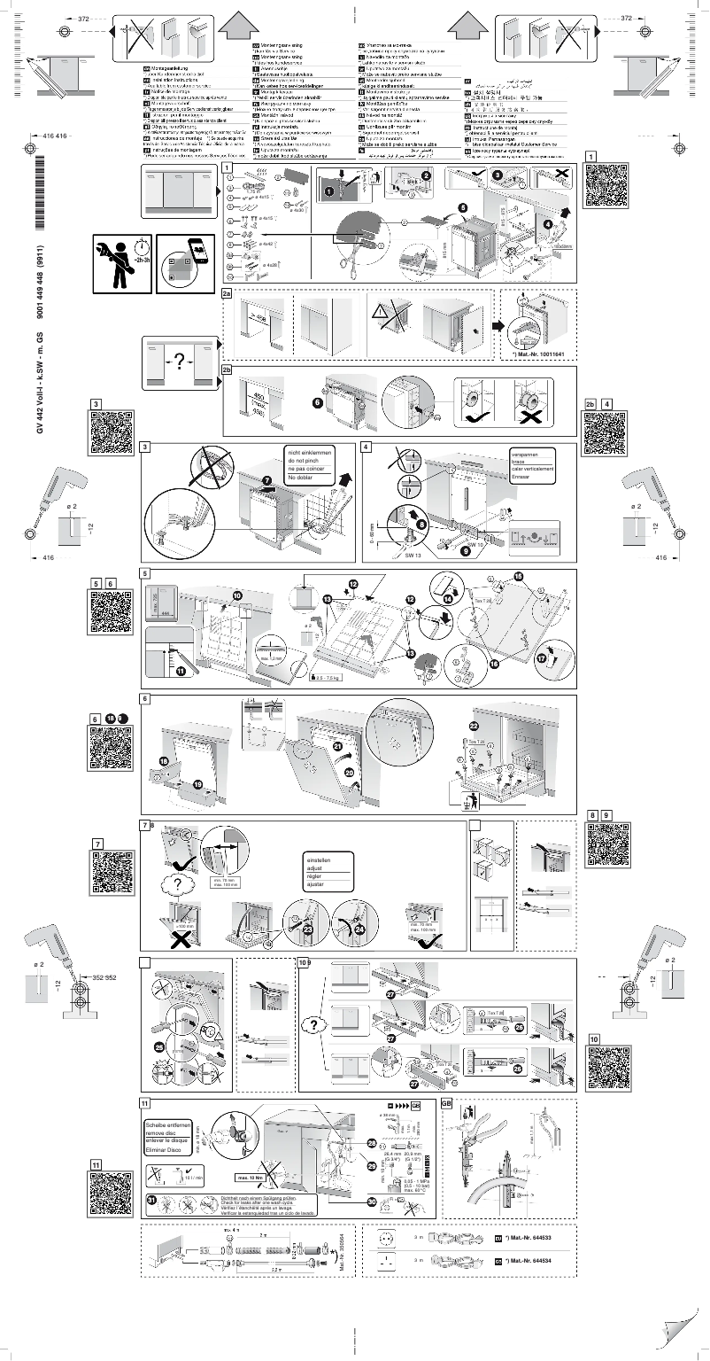 Page n°1 - Instructions / montage Neff S855EKX13E
