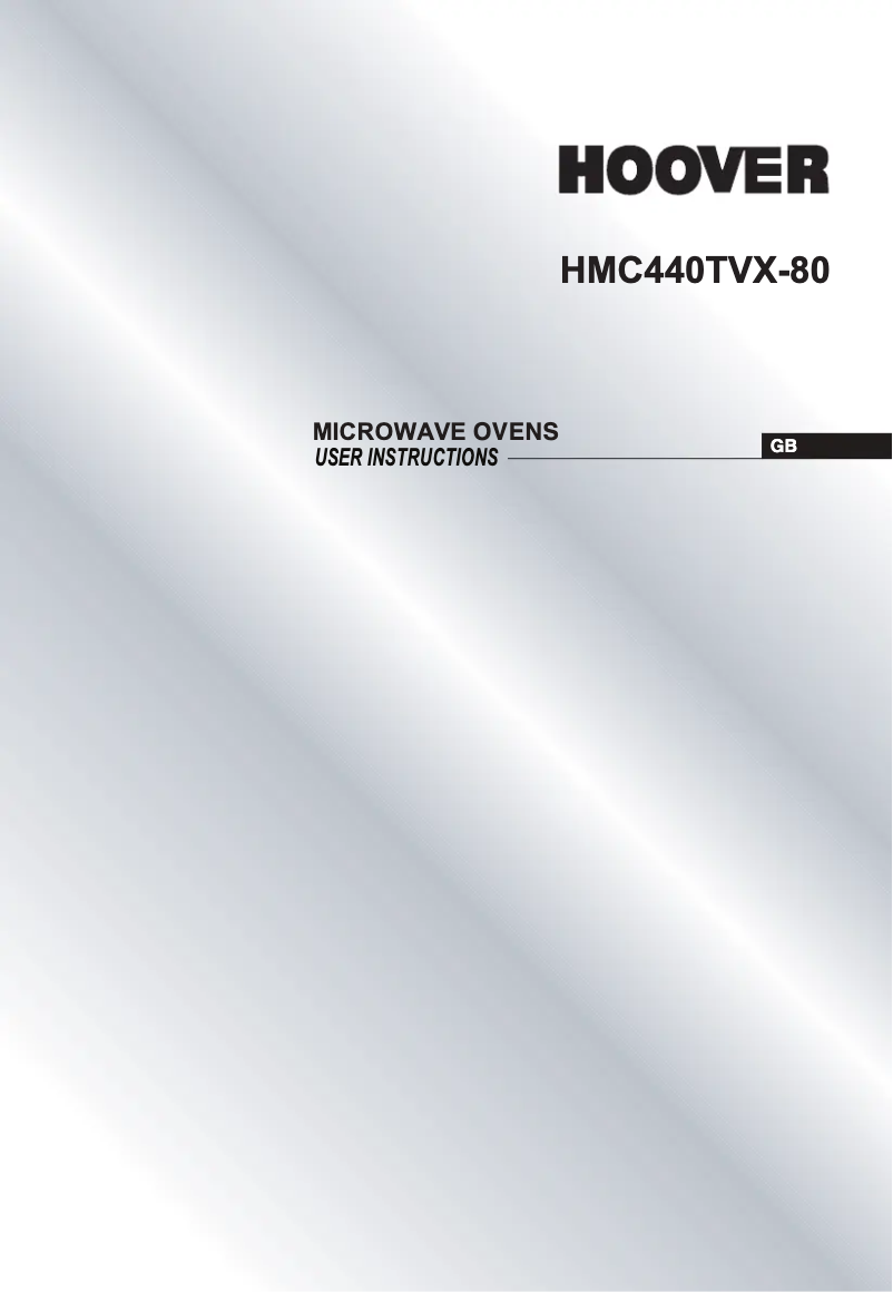 Page 1 of the manual Instruction Manual Hoover HMC440TVX-80