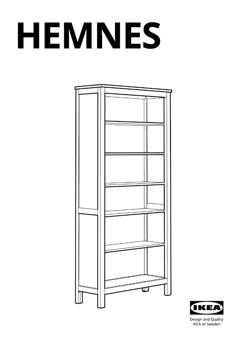 Page 1 de la notice Manuel utilisateur Ikea HEMNES 804.135.01