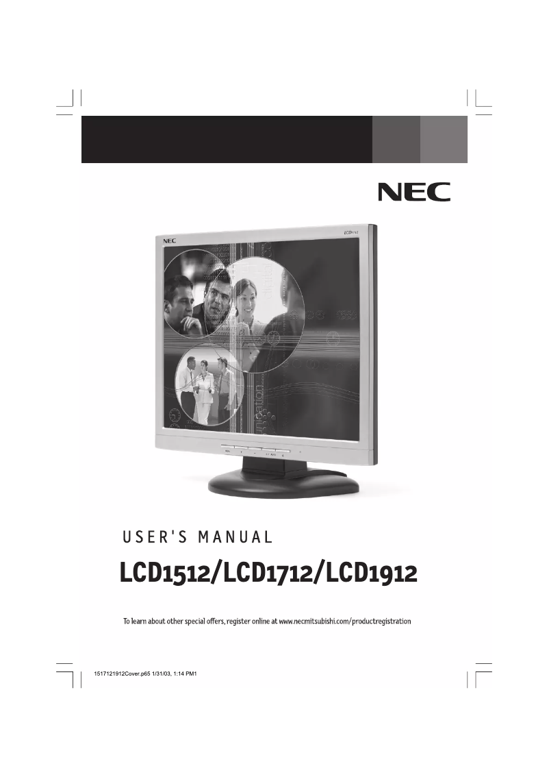 Image de la première page du manuel de l'appareil 1712