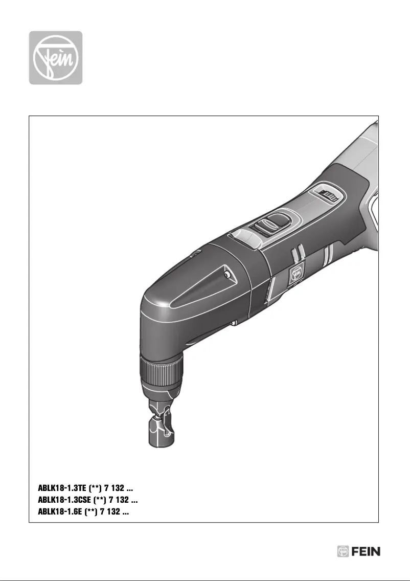 Page n°1 - Manuel utilisateur Fein ABLK 18 1.3 TE Select