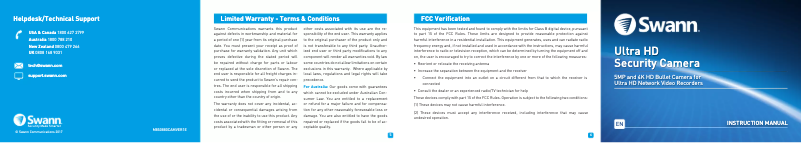 Page n°1 - Manuel utilisateur Swann NHD-880