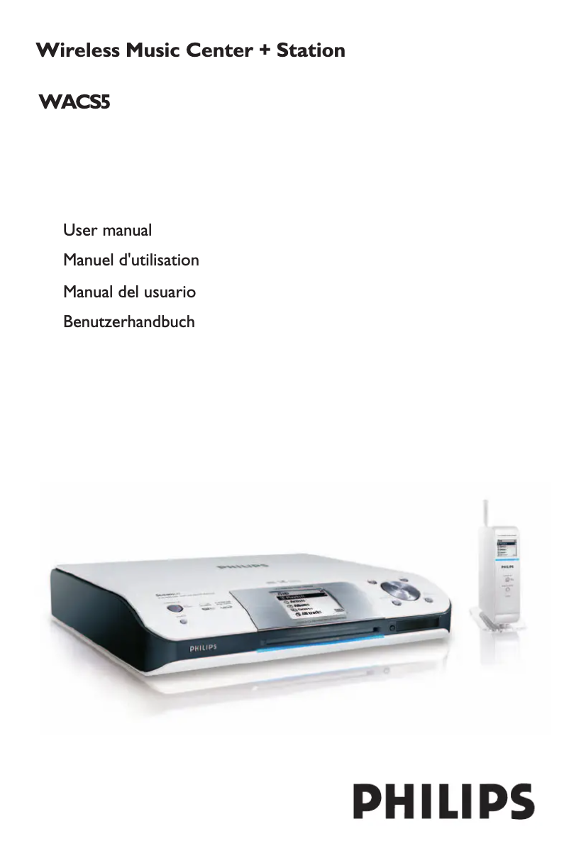 Page 1 de la notice Manuel utilisateur Philips WACS5