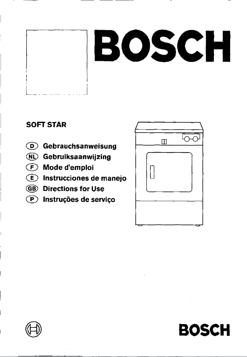 Page 1 de la notice Manuel utilisateur Bosch WTA2792