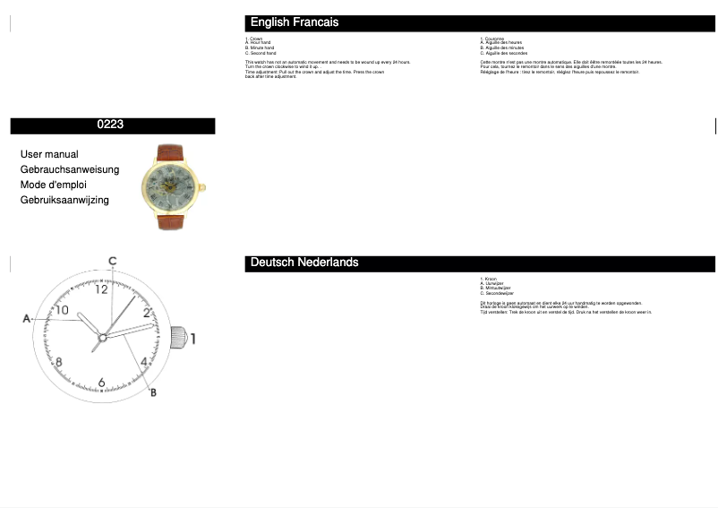 Page 1 de la notice Manuel utilisateur Davis 0223