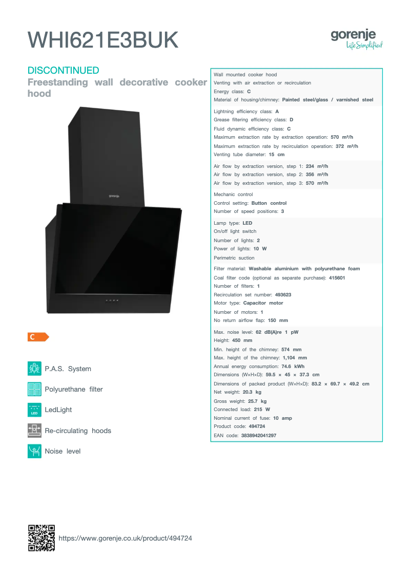 Image de la première page du manuel de l'appareil WHI621E3BUK